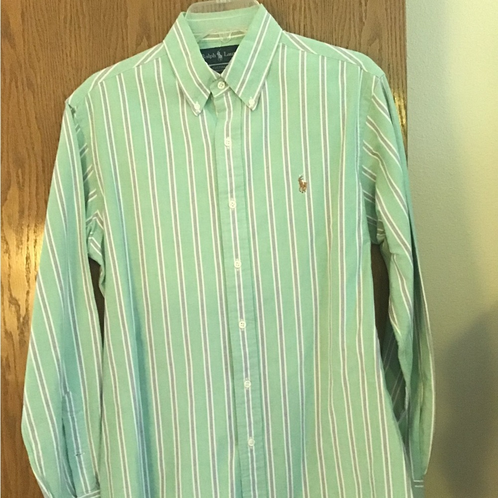 5 men’s shirts, 4 Ralph Lauren, 1 Chaps, all in very good condition, medium - Picture 5 of 10